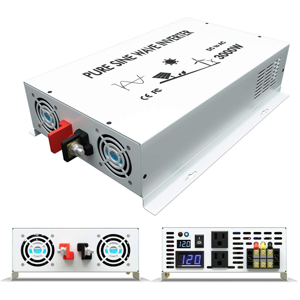 Saf sinüs dalga invertör güç 3 - Inverter Pure Sine Wave 60Hz 120V 3000W incelemesi ve fiyatı
