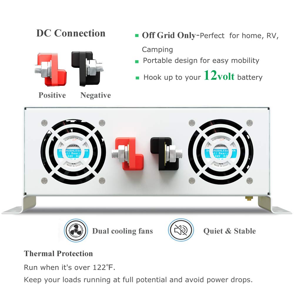 Saf sinüs dalga invertör güç 3 - Inverter Pure Sine Wave 60Hz 120V 3000W incelemesi ve fiyatı