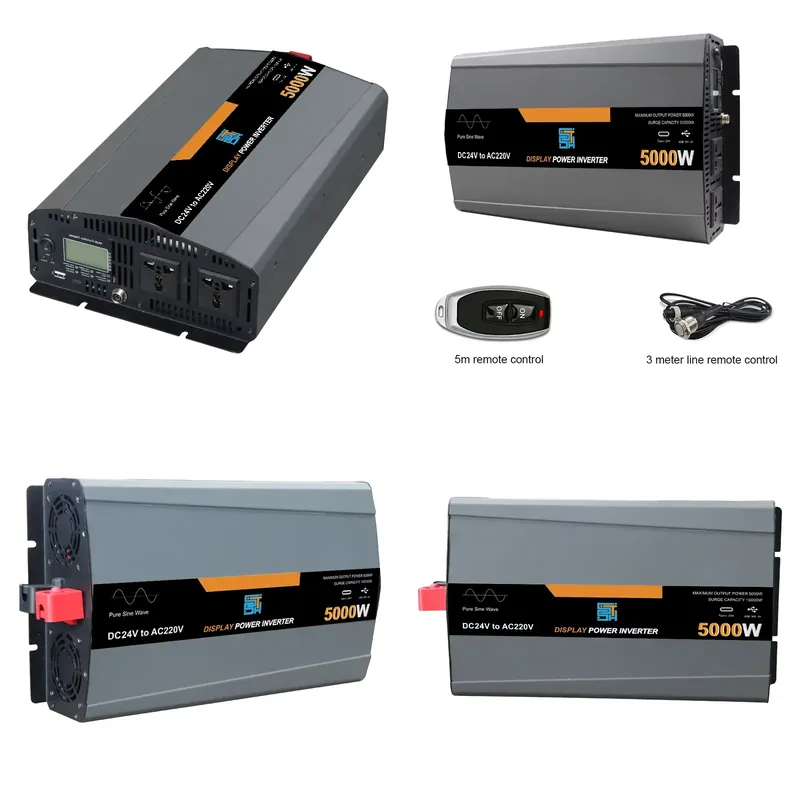 Ters DC 12V 24V 48V'dan AC 110 - Pure Sine Wave Inverter 5000W 48V 220V incelemesi ve fiyatı